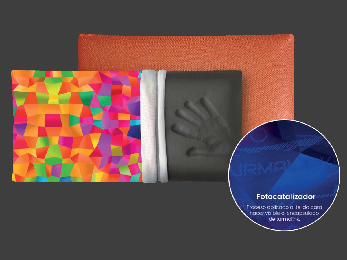 Almohada Turmalink 3D Memory Black - Imagen 3