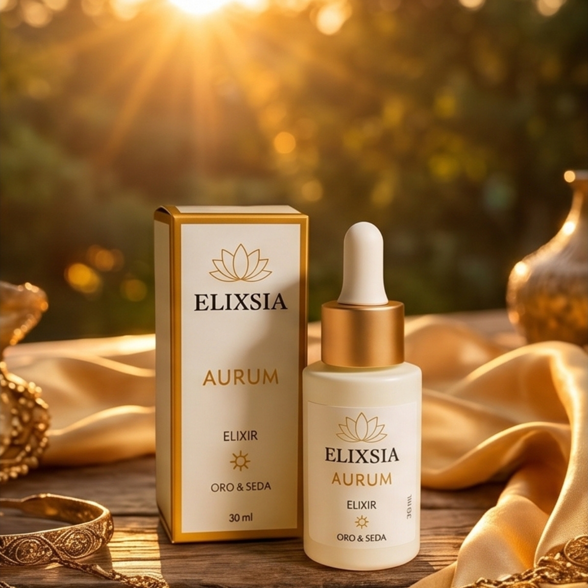 Elixir Sérum Oro y Seda 30ml - Elixsia Cosmetics - Imagen 5